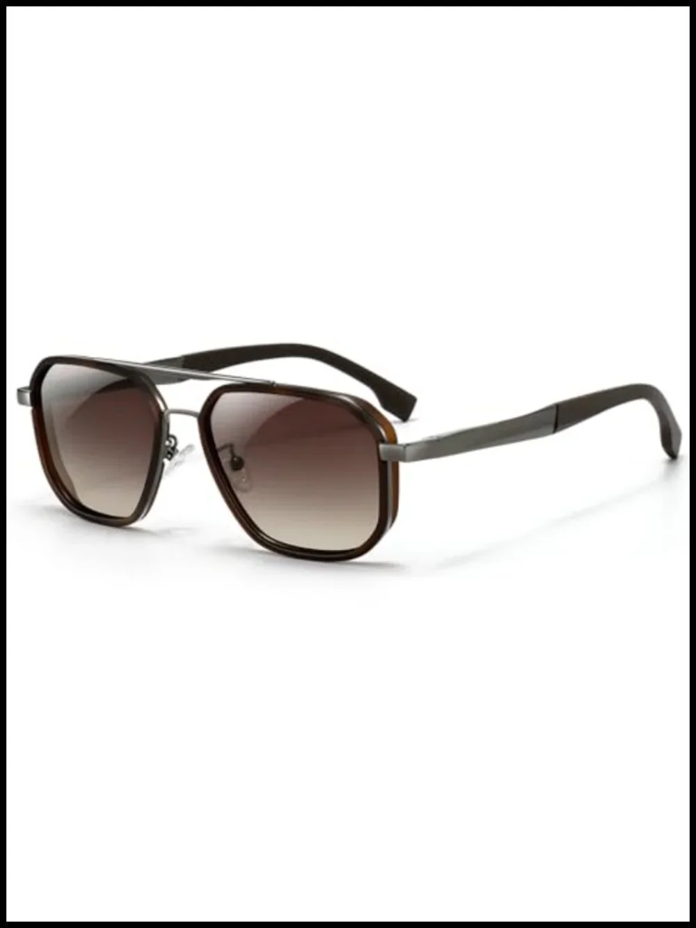 Polygon Aviator Sunglasses Adjustable Anti-slip Temples Polarized Lens for